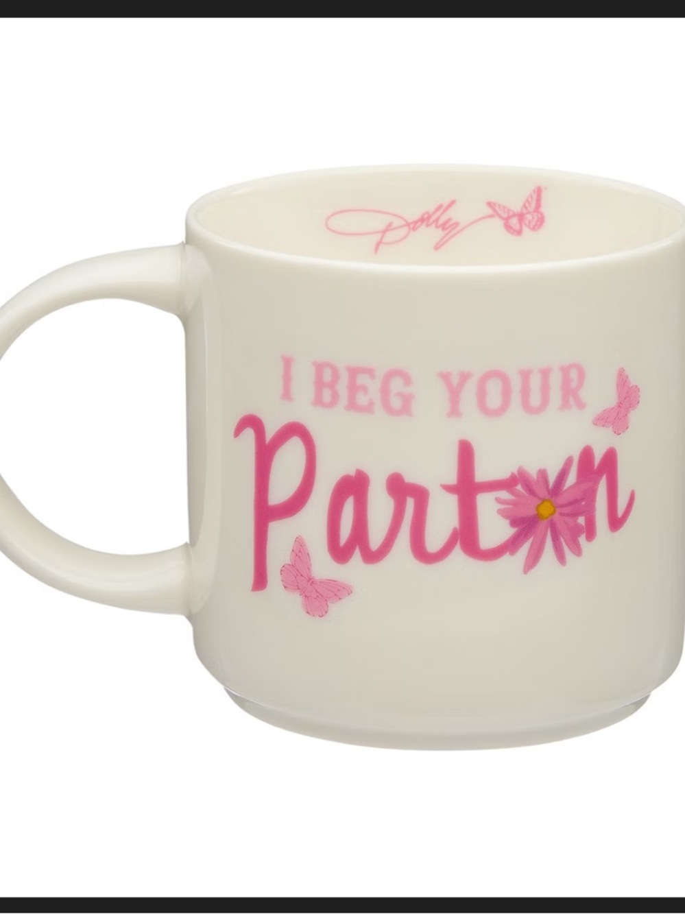 Dolly Parton Floral Mug